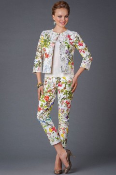 Летняя блуза с оригинальной спинкой Шансон 48 размера Art-deco(фото2)