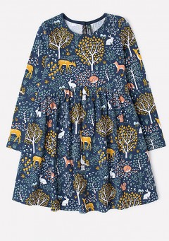 Чудесное платье для девочки КР 5717/индиго,лес к307 платье на рост 92 см Crockid