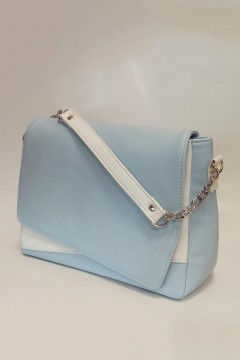 Стильная женская сумка Lika небесно-голубой-белый Chica rica(фото3)