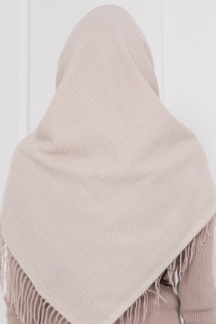 Тёплый платок кремового цвета Bellovera(фото4)