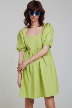 Ярко-зелёное короткое платье с завязкам по спинке 1.1.1.22.01.44.06494/130442 Incity