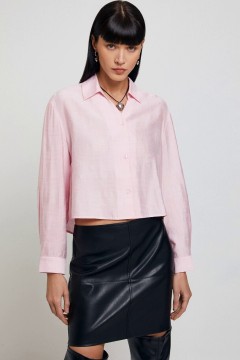 Укороченная светло-розовая блузка 10200260525 Concept Club