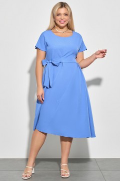 Голубое платье с поясом Aquarel(фото2)