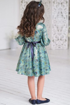 Атласное платье для девочки ПЛ-2011-22 Alolika(фото2)