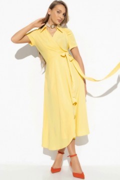 Платье на запах жёлтого цвета Charutti
