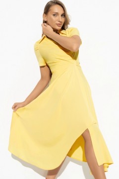 Платье на запах жёлтого цвета Charutti(фото3)